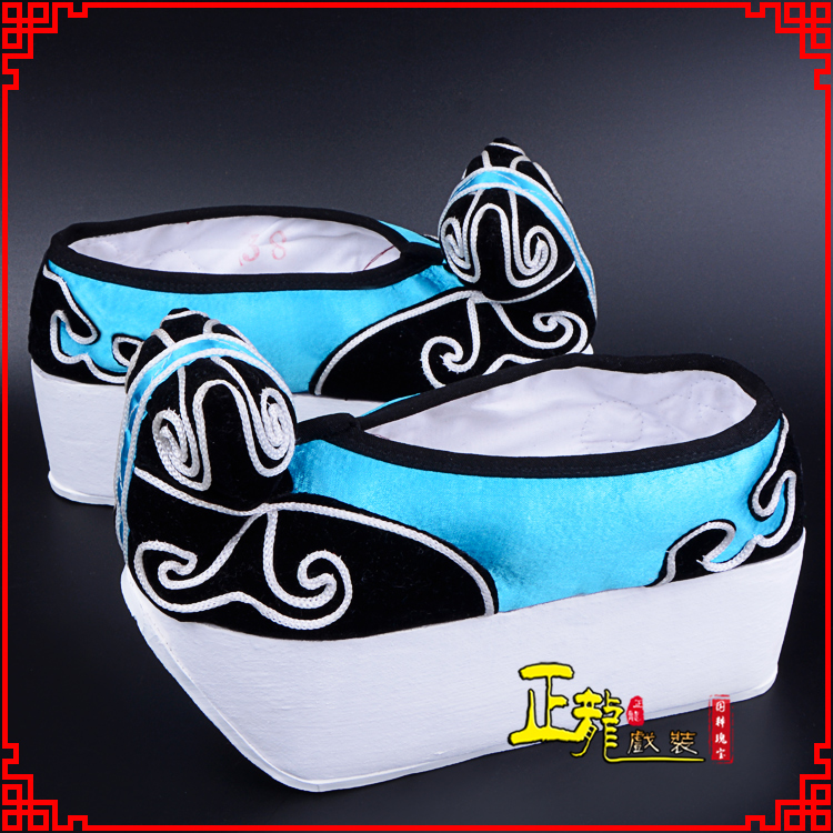 天门京越剧黄梅戏古装男书生小生鞋云头鞋戏曲鞋云履 云头鞋