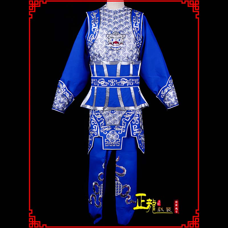 天门武生戏服云肩侉子男兵衣